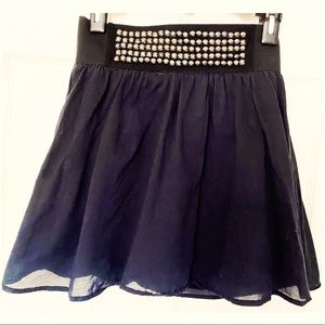 Lauren Conrad layered skirt with beaded waistband